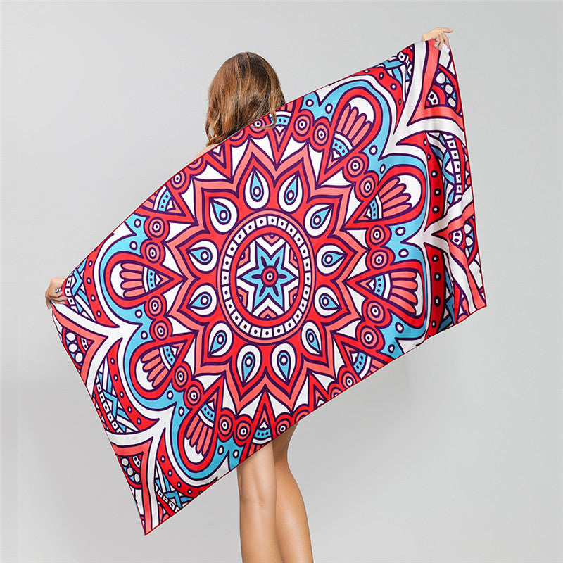 Printed Beach Towel -D247