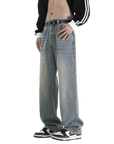 Basic baggy jeans-D79