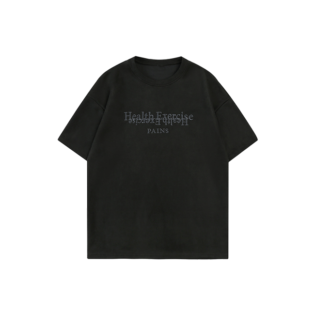 Textured embroidered letters TEE-D503