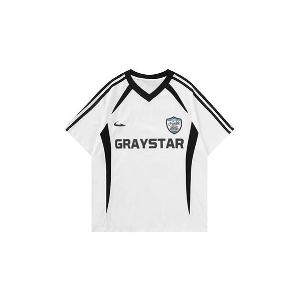 V-neck jersey style TEE-D512