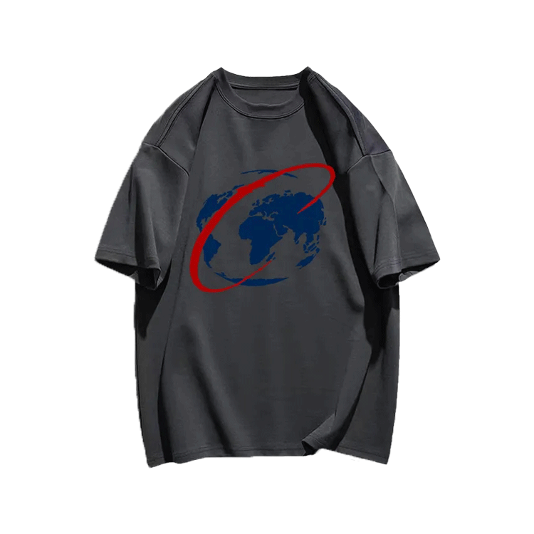 Earth pattern print TEE-D312