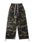Drawstring camouflage pants oversize-D39