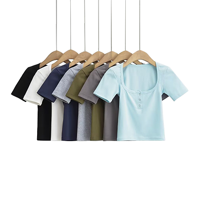 Solid color TEE-D464