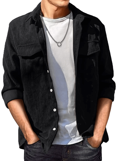 Corduroy Fabric Jacket-D687