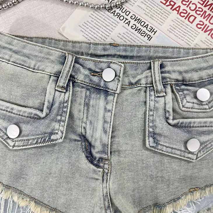 Denim shorts-D791