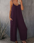 Loose suspender jumpsuit-D145