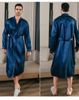 Ice silk robe-D18