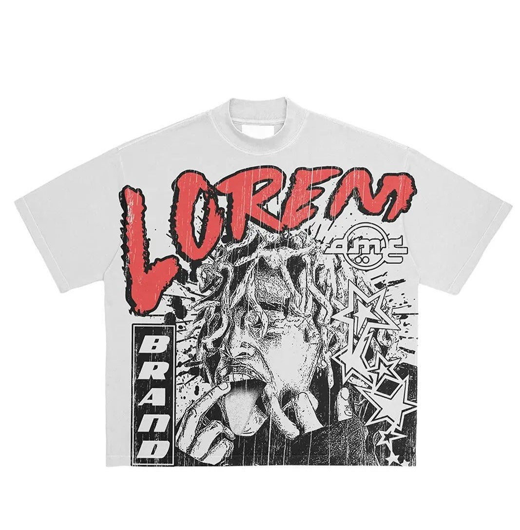 Oversized logo Tee-D606