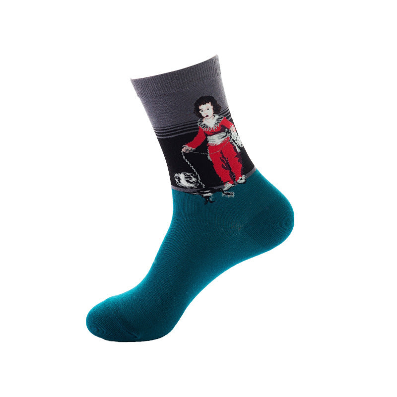 Cartoon mid-tube socks-D236