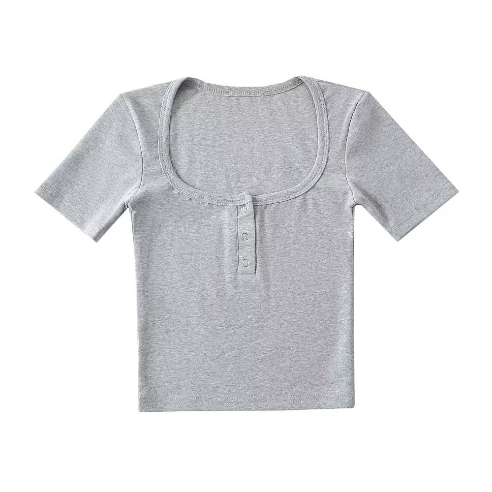 Solid color TEE-D464