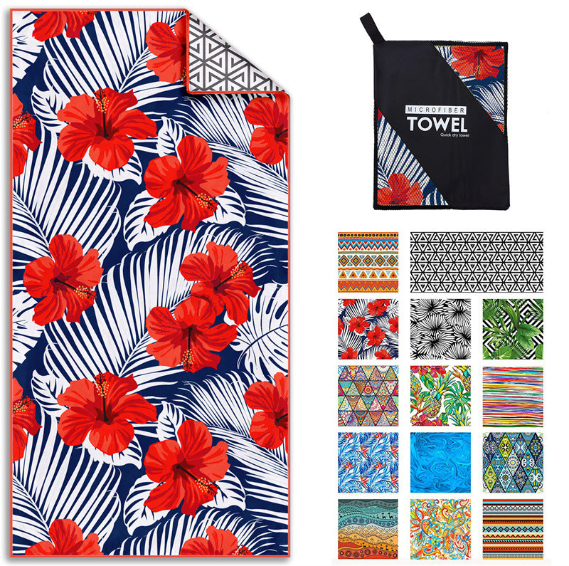 Printed Beach Towel -D247
