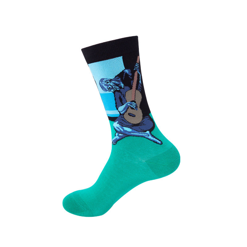 Cartoon mid-tube socks-D236