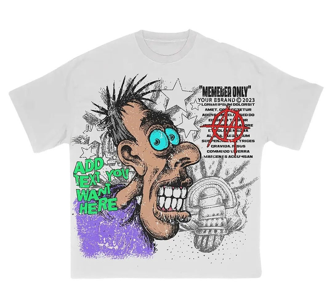 Oversized logo Tee-D606