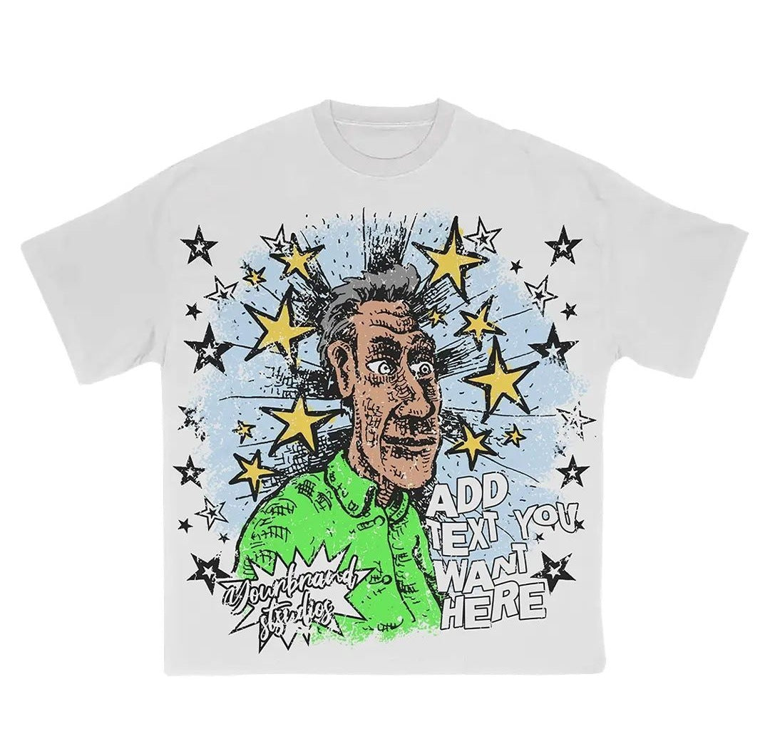 Oversized logo Tee-D606