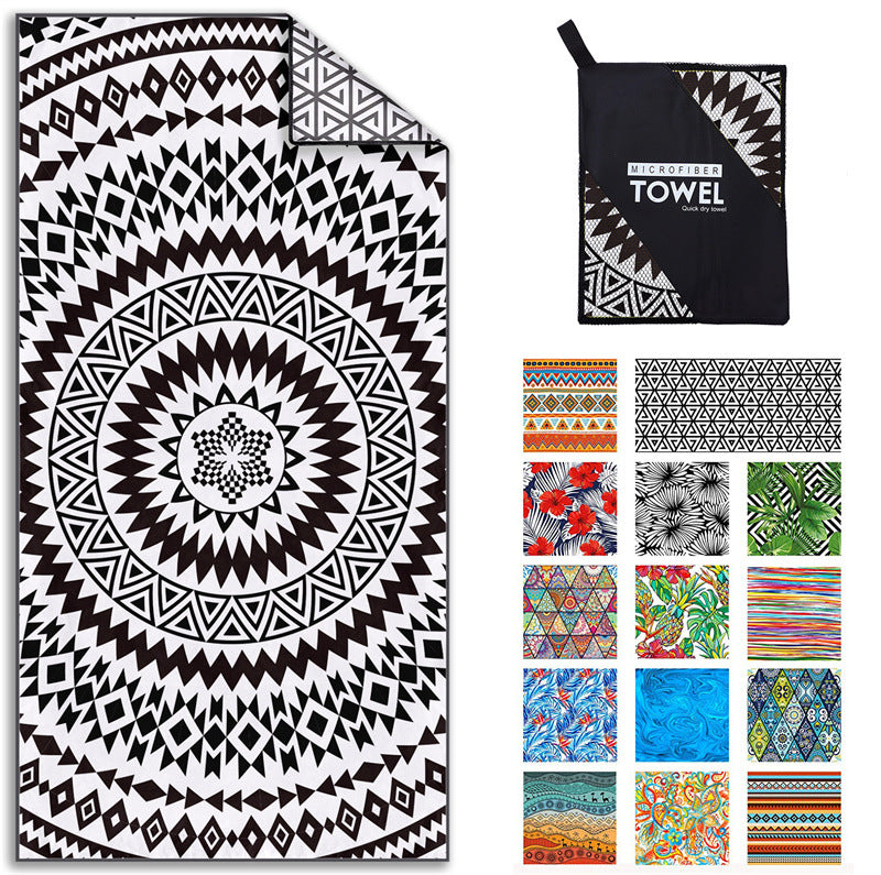 Printed Beach Towel -D247