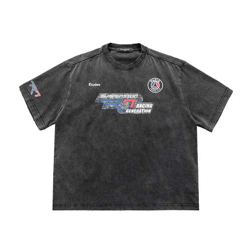 Tie-dye motorcycle print TEE-D513