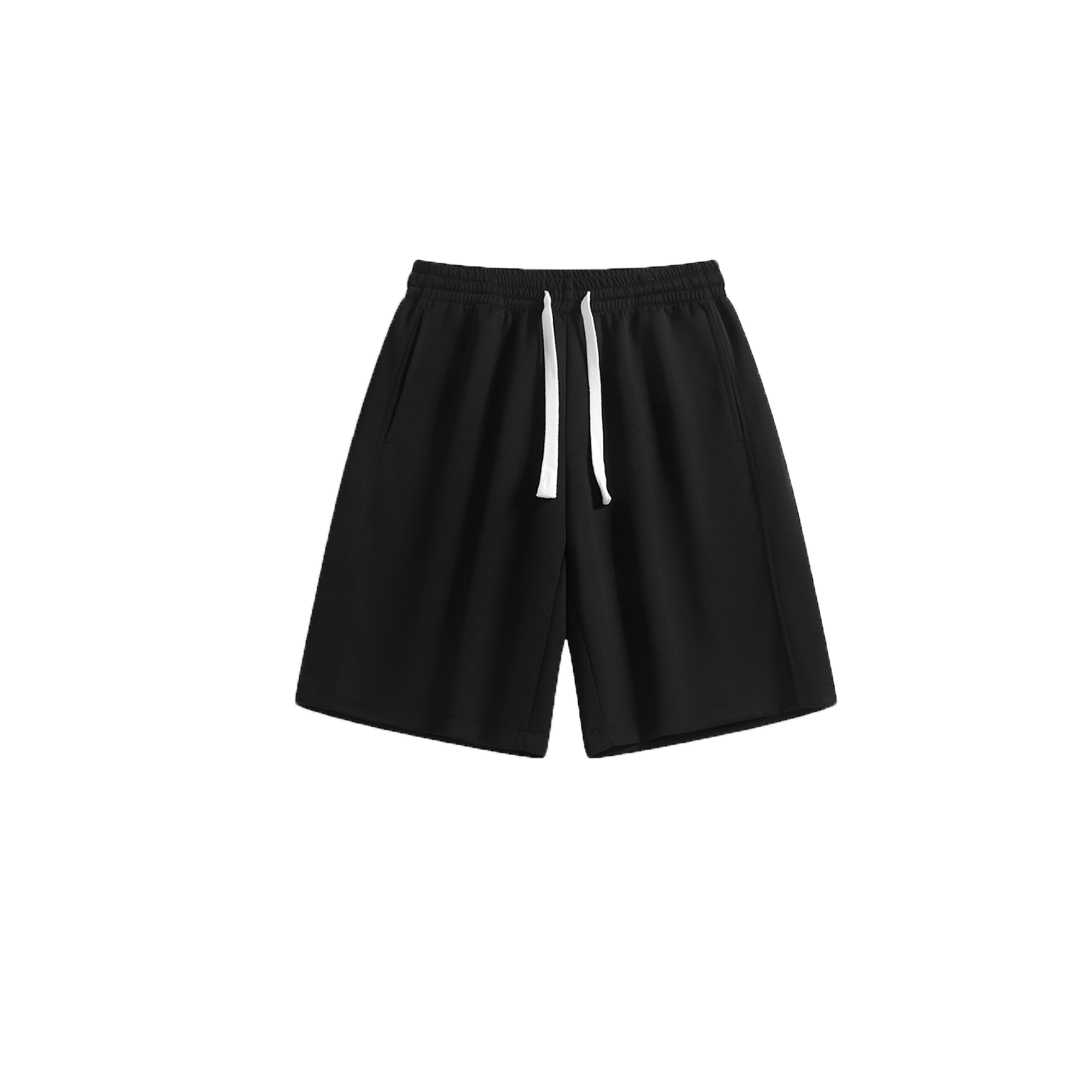 Solid color drawstring shorts-D2