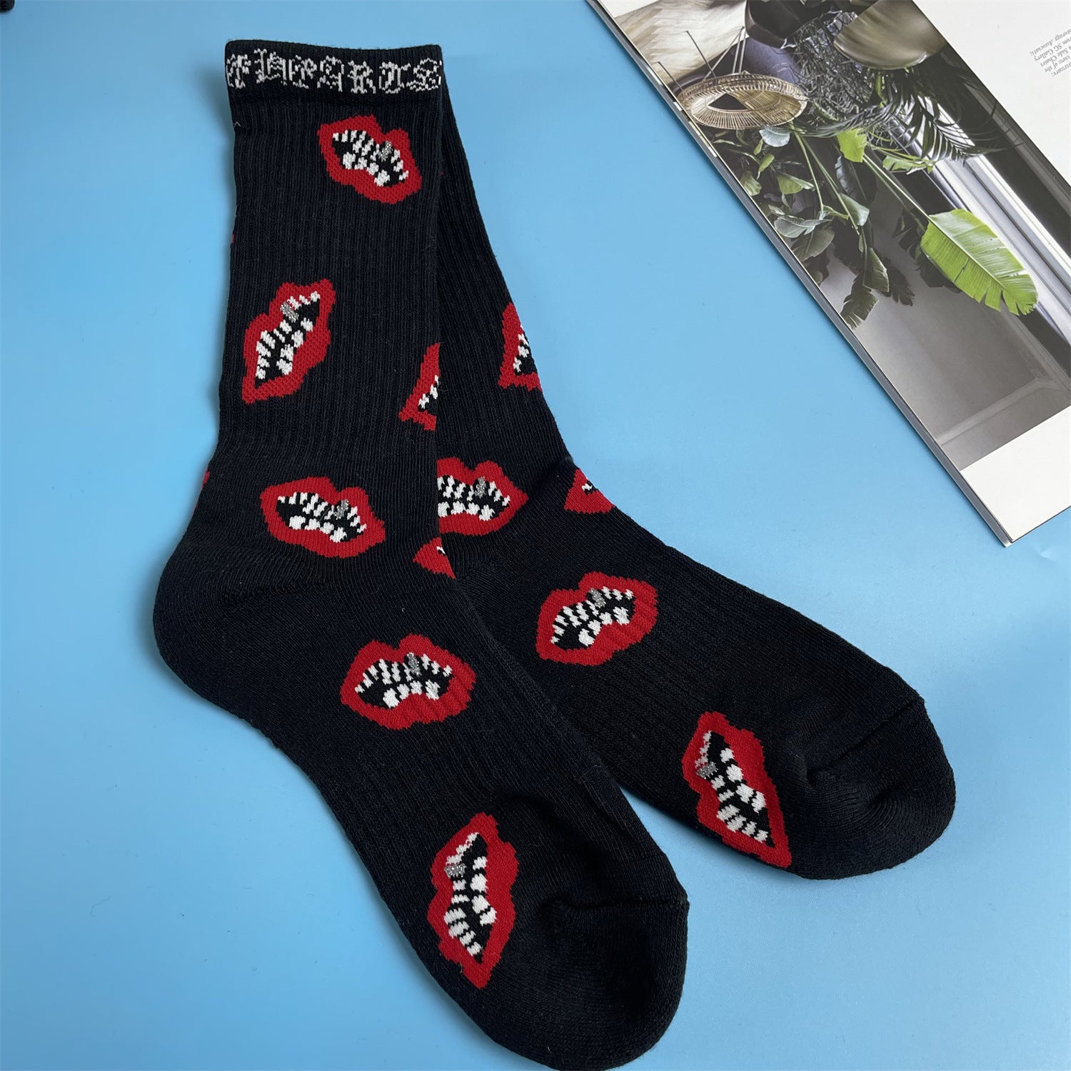 Embroidered stockings-D232