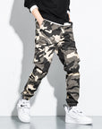 Trendy multi-pocket pants-D412