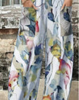 Printed casual beach pants-D859