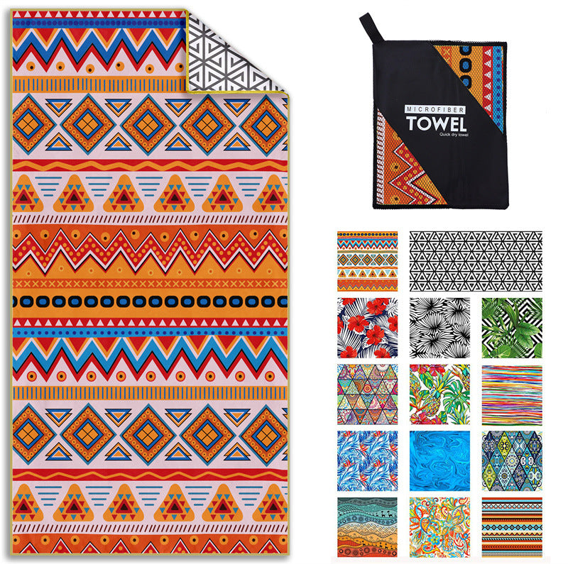 Printed Beach Towel -D247