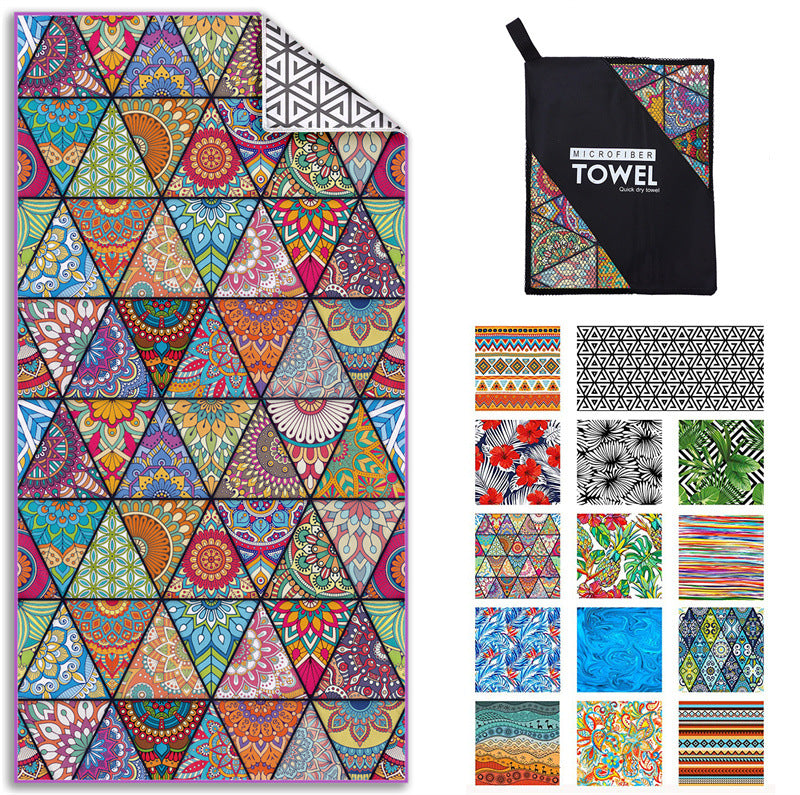 Printed Beach Towel -D247