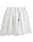 Basic drawstring shorts-D690