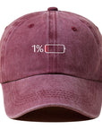 "Low Battery "Baseball Cap-D295