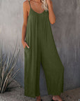 Loose suspender jumpsuit-D145