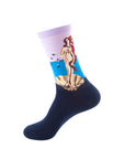 Cartoon mid-tube socks-D236
