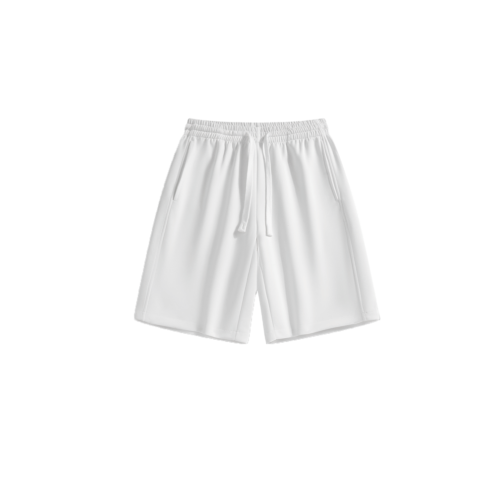 Solid color drawstring shorts-D2