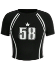 "Number 58"short TEE-D34