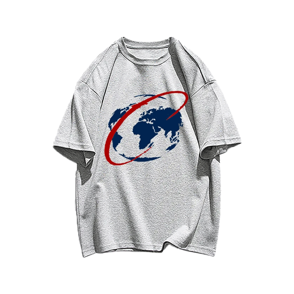 Earth pattern print TEE-D312