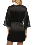 Flared-sleeved robe-D17