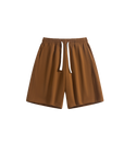 Solid color drawstring shorts-D2