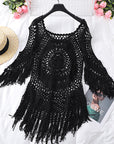 Fringed beach blouse-D743