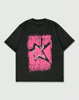 Star graffiti print TEE-D801