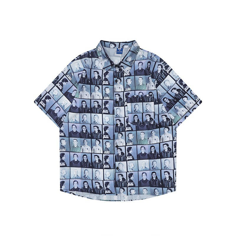 Vintage printed shirt-D457