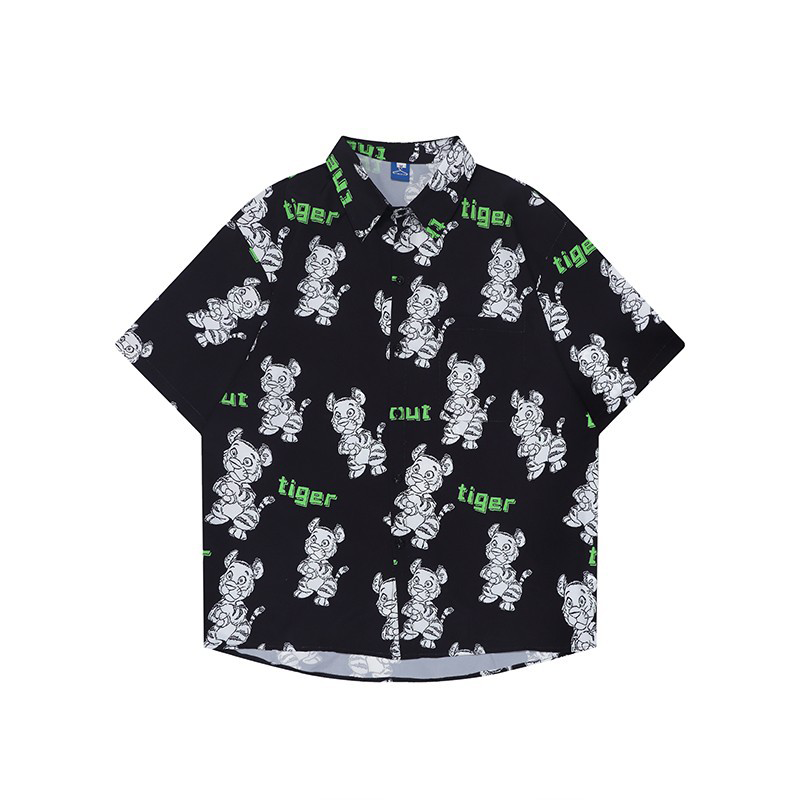 Vintage printed shirt-D457