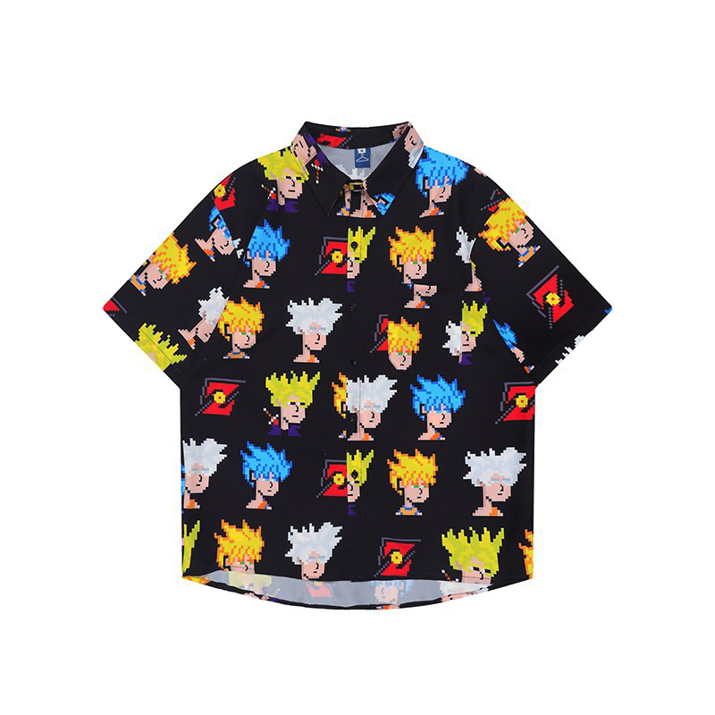 Vintage printed shirt-D457