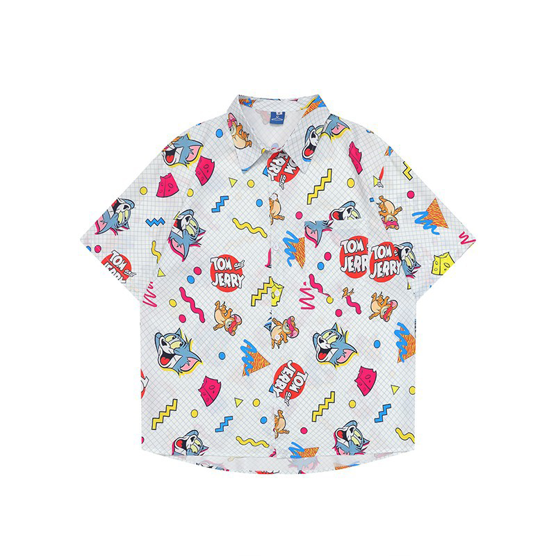 Vintage printed shirt-D458