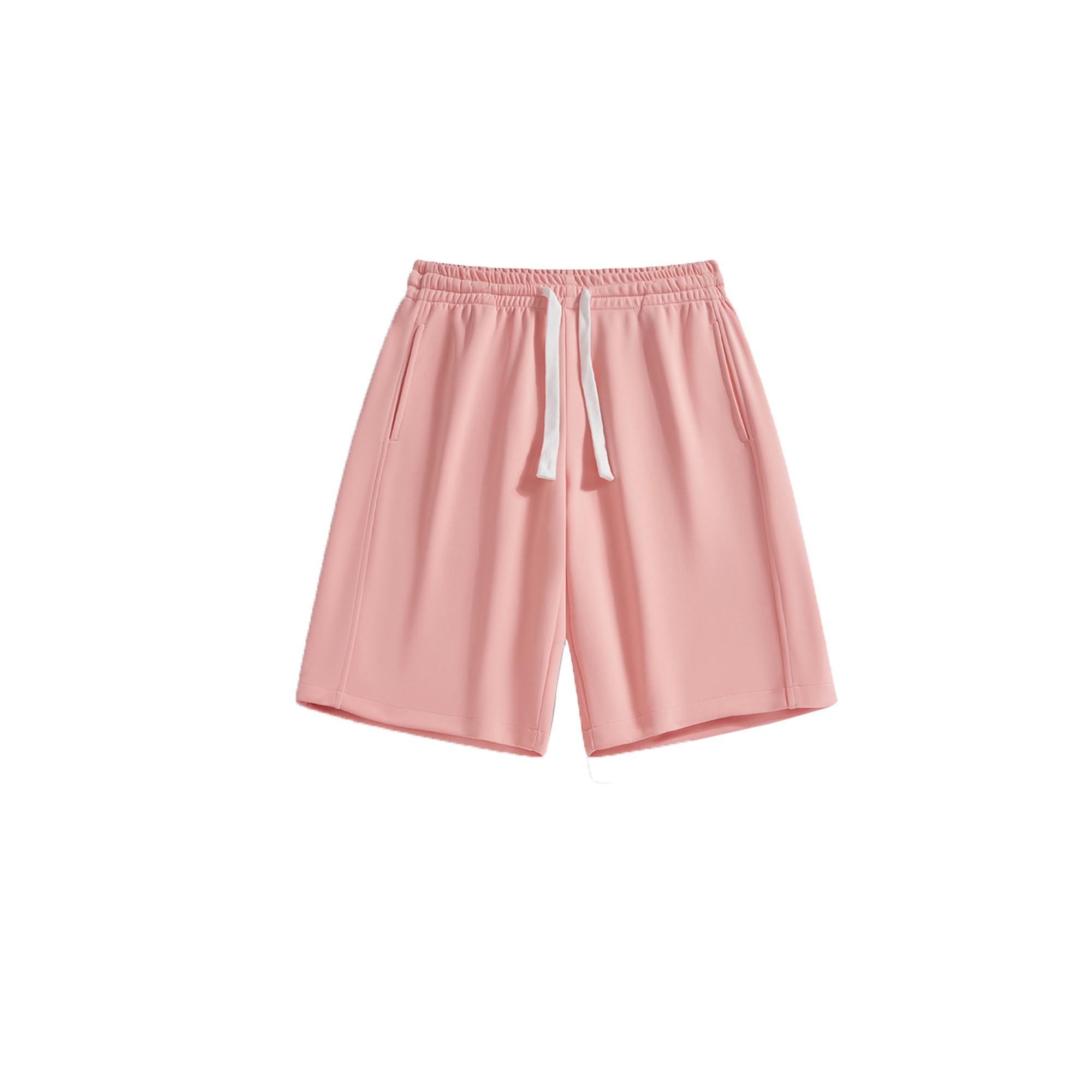 Solid color drawstring shorts-D2