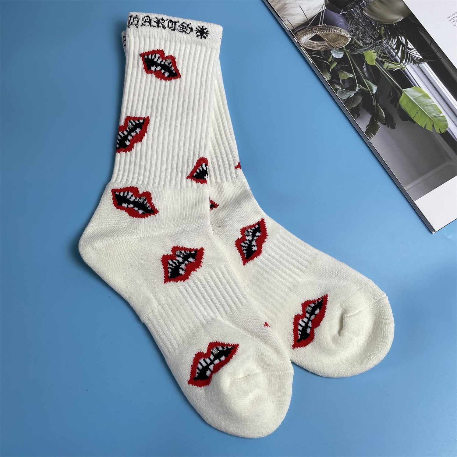 Embroidered stockings-D232