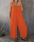 Loose suspender jumpsuit-D145