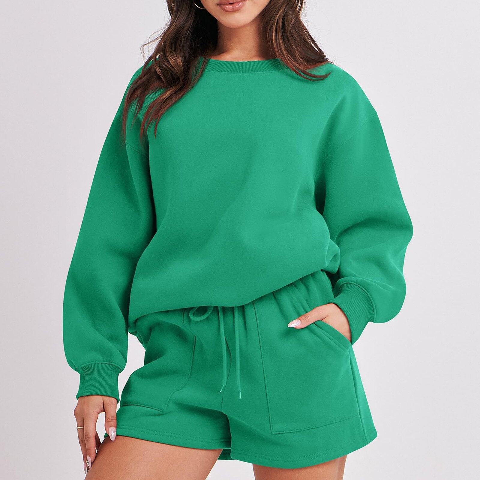 Solid color casual suit-D252