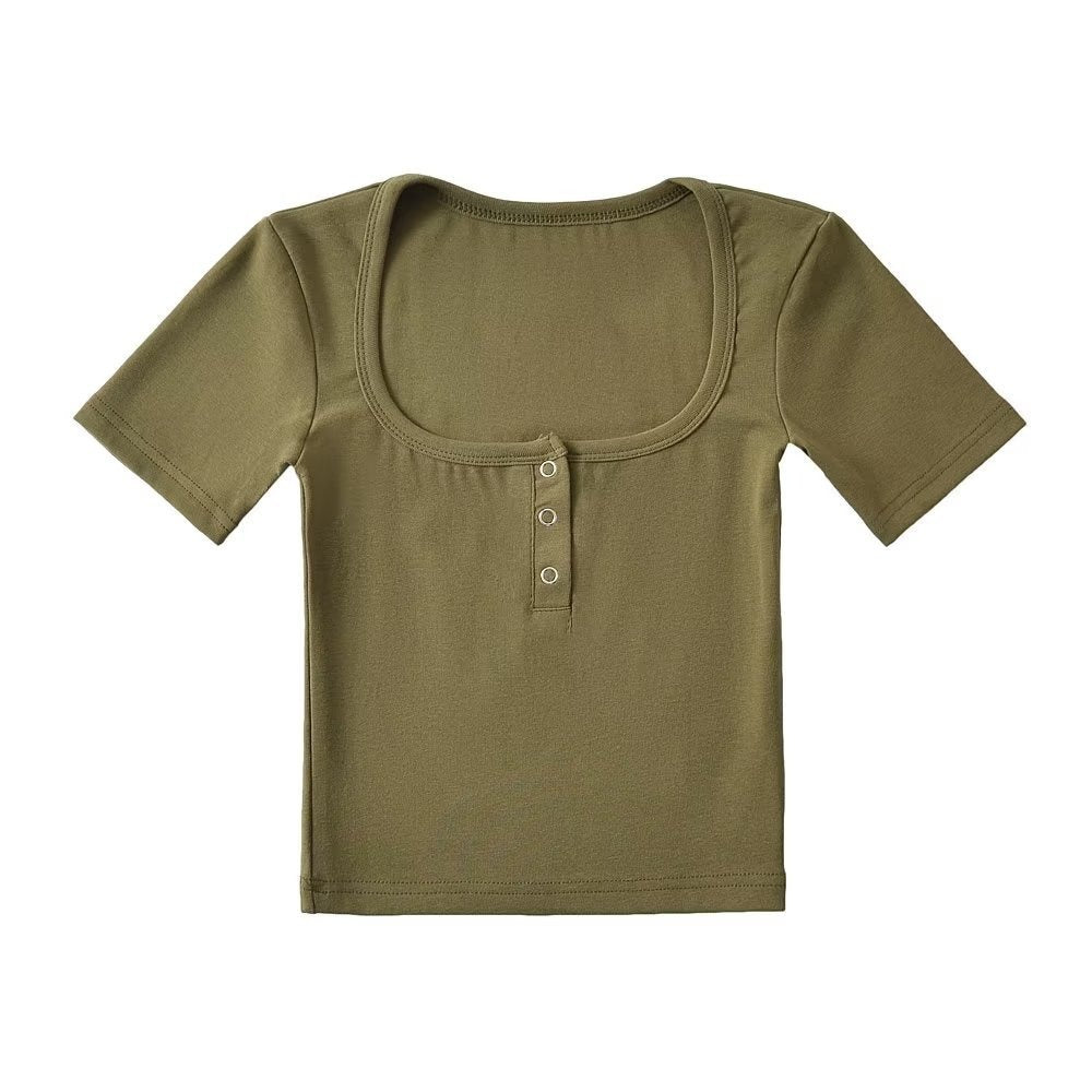 Solid color TEE-D464