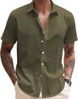 Solid color commuter shirt-D187