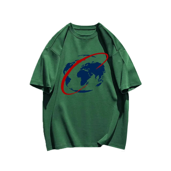 Earth pattern print TEE-D312