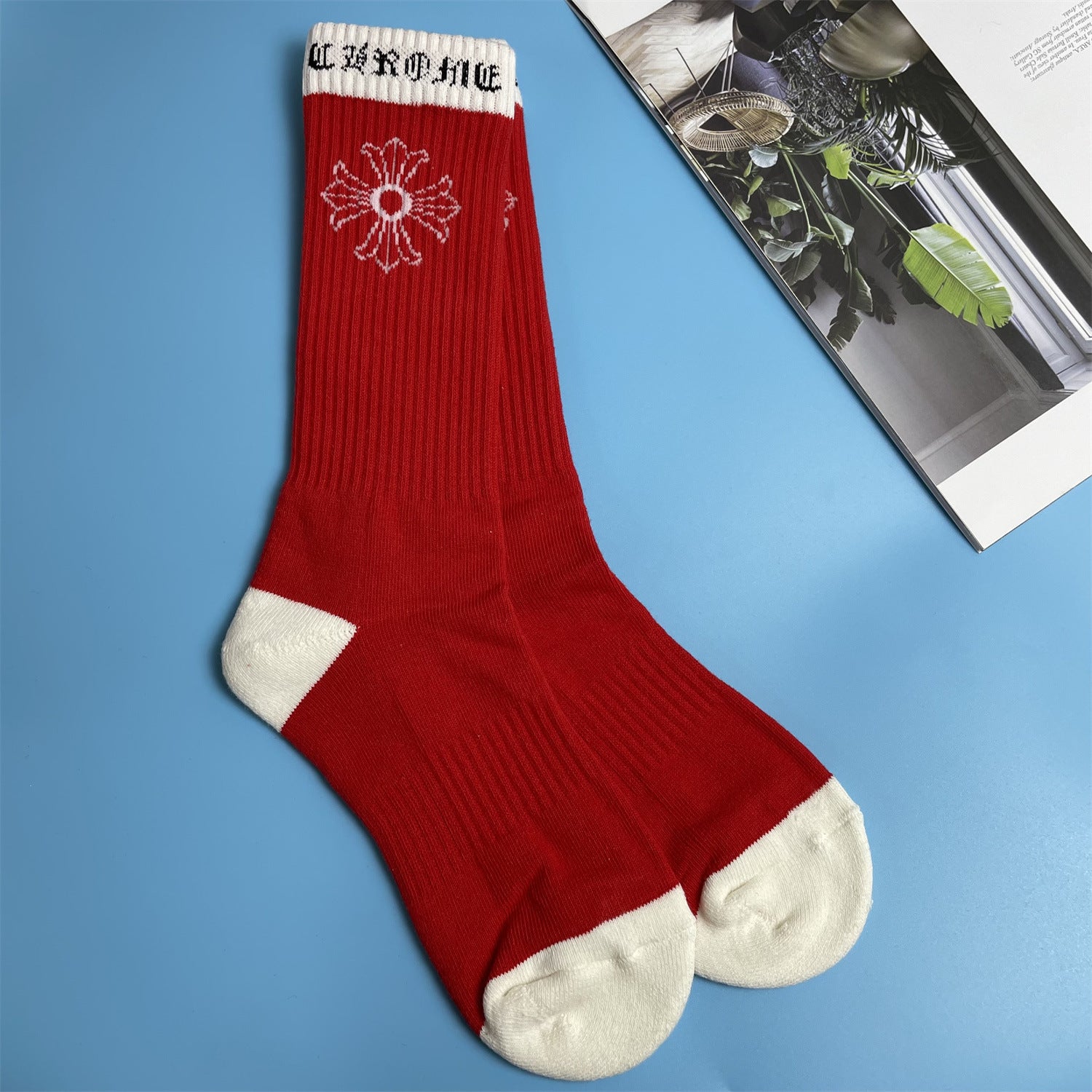 Embroidered stockings-D232