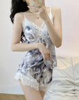 Sexy pajamas ice silk-D277